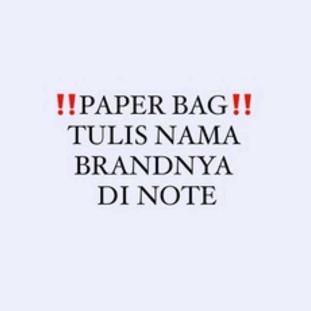 

Paper bag