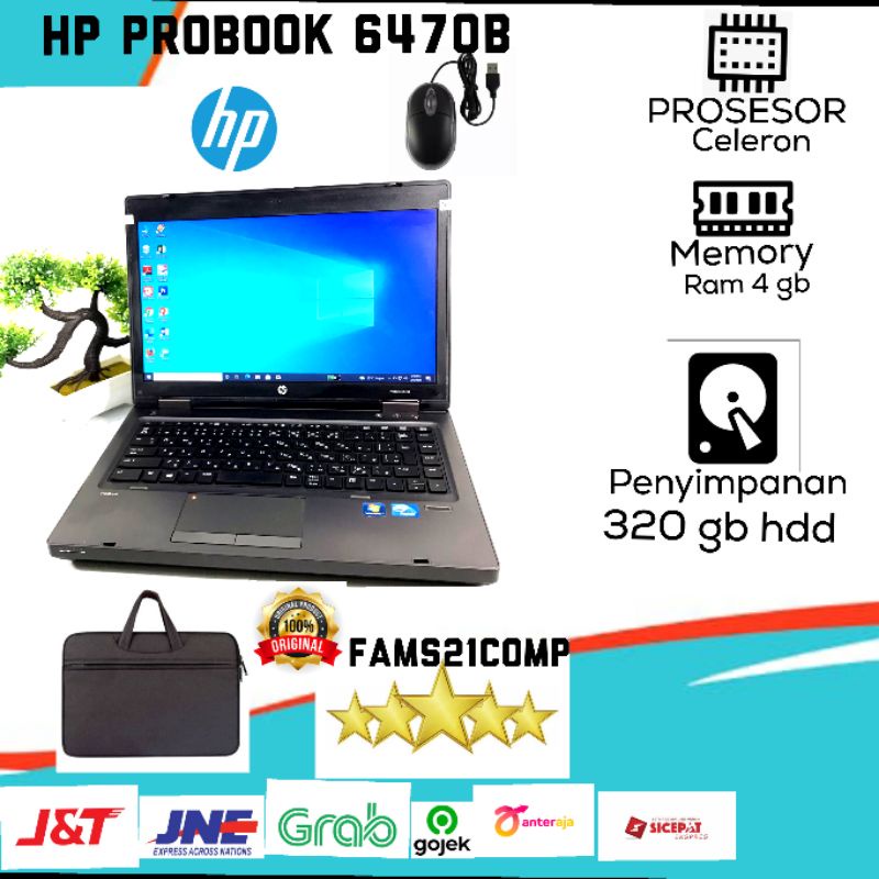 laptop hp probook 6470b ram 4 hdd 320