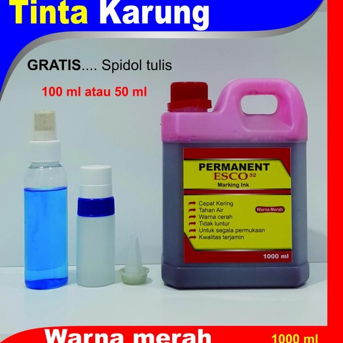 

Kualitas terbaik] Tinta karung esco / tinta permanen merah