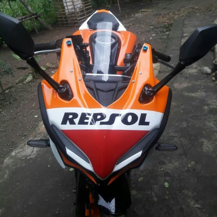 Cover Headlamp Kedok Lampu Depan CBR 150 R Facelift Model CBR 250 RR - Visor topeng Motor V4