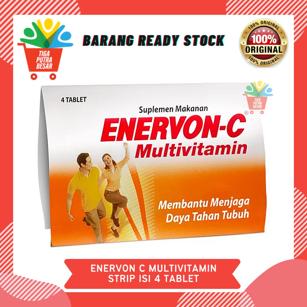 ENERVON C MULTIVITAMIN 500Mg 1 STRIP ISI 4 TABLET