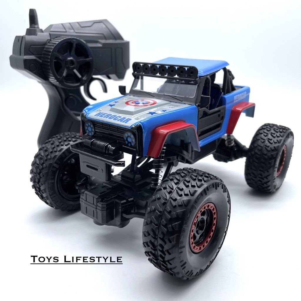 Mainan Mobil Remote Control Crawler Super Hero Skala 1:20 2.4 GHz