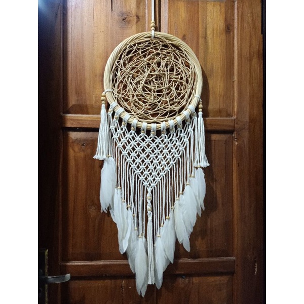 dreamcather rattan macrame,
