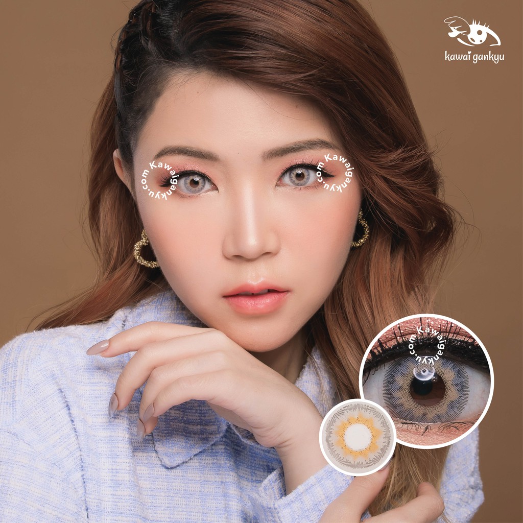 KawaiGankyu Softlens - Princess Rona Gray (1botol)