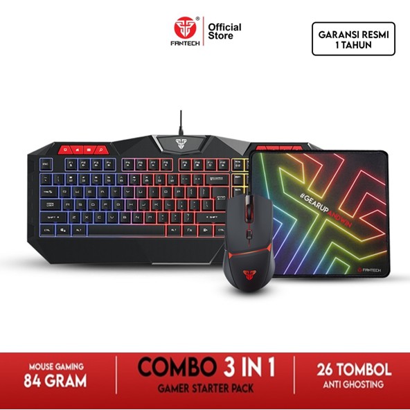 Fantech P31 Gaming Keyboard Mouse Mousepad 3 in 1 Combo