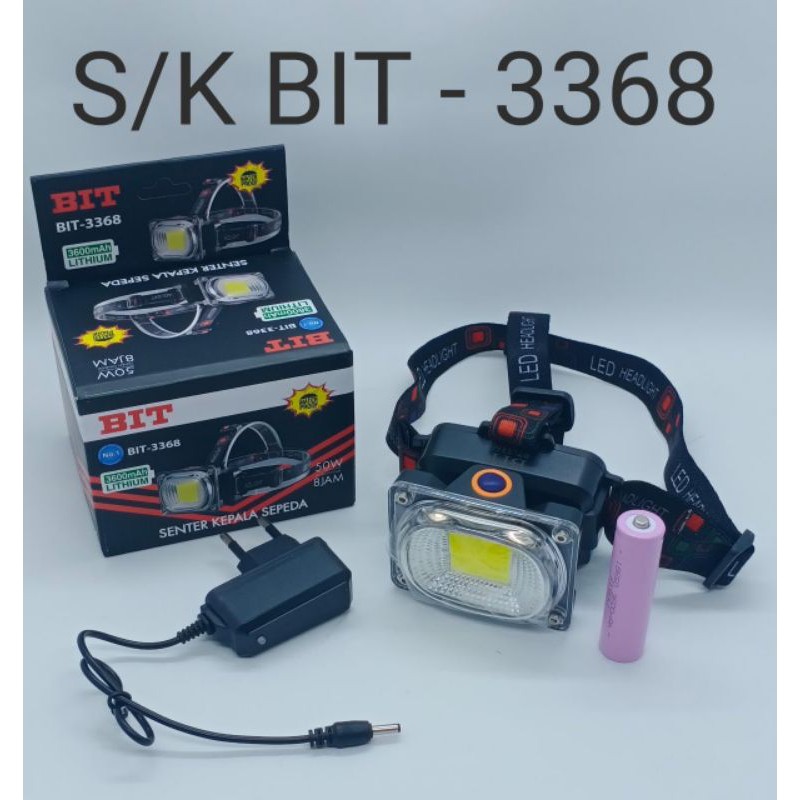 Senter Kepala Sepeda 50Watt BIT-3368 Putih dan RGB