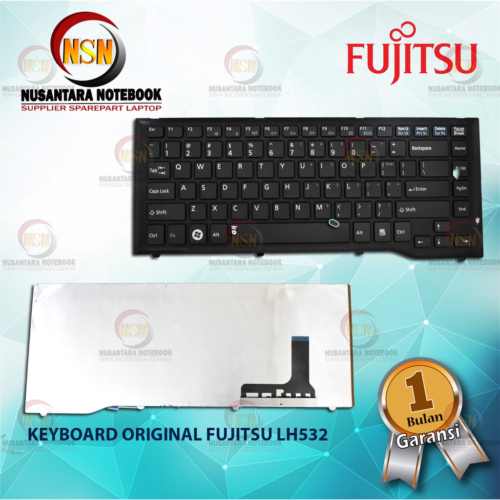 Keyboard Original Fujitsu Lifebook LH532, LH 532, LH522 Big Frame