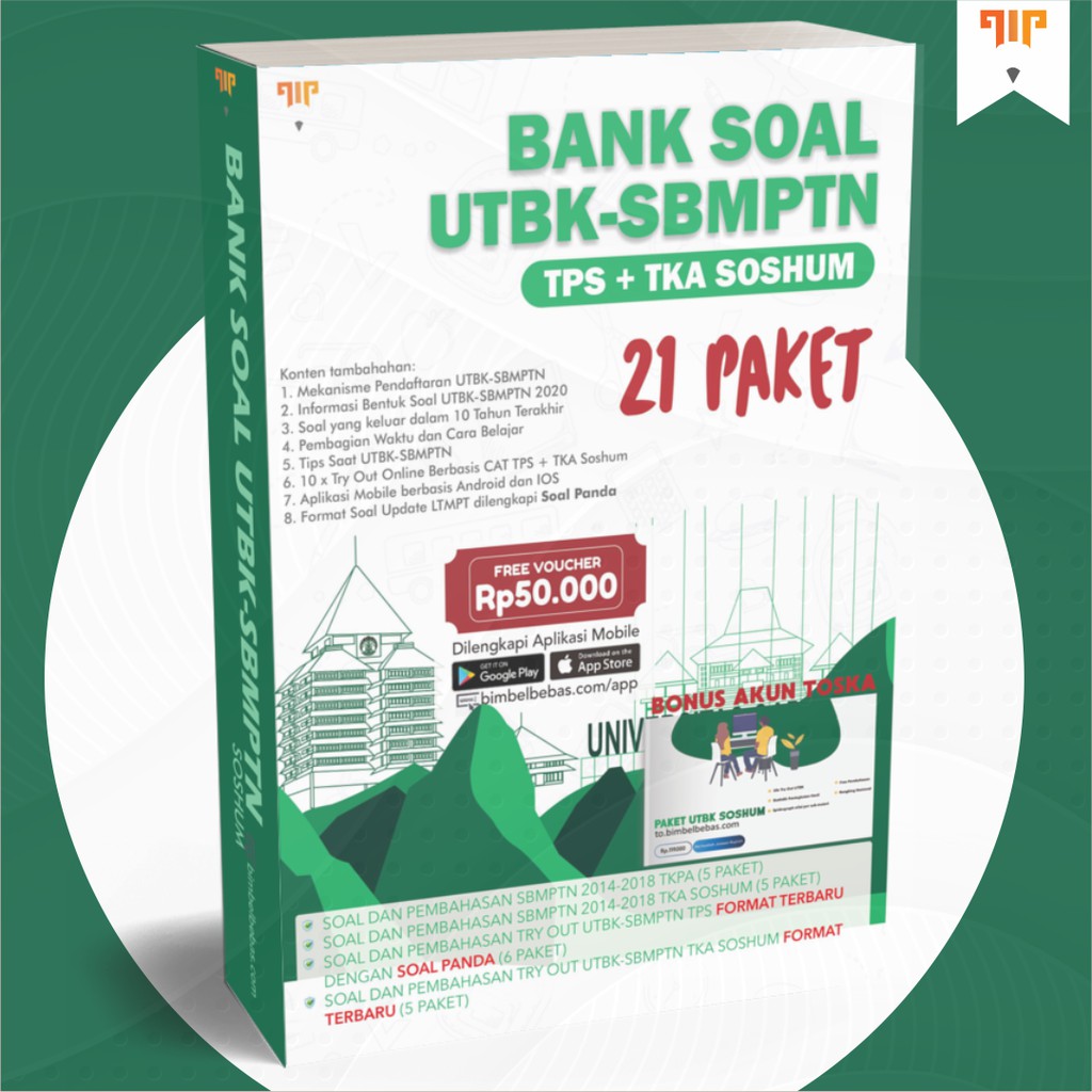 Bebas Buku UTBK Soshum Bank UTBK-SBMPTN Soshum 2021 ...