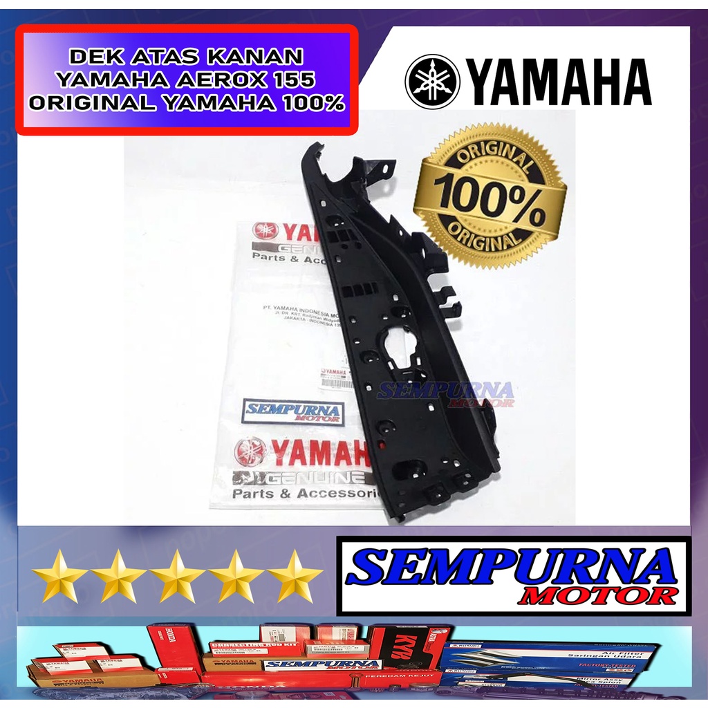 Dek Atas Bordes Board Footrest 2 Pijakan Kaki Kanan Aerox 155 100% Original ORI Yamaha YGP B65-F7488-00