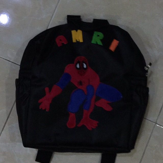 tas anak bordir 1 resleting bisa buat nama