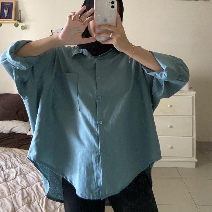 Terbagus.. SHASHI PUFFY SHIRT/KEMEJA PUFFY