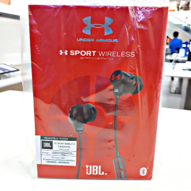 JBL Under Armour UA Sport Wireless Earphone Original  (BLACK) Garansi Resmi 1 Tahun