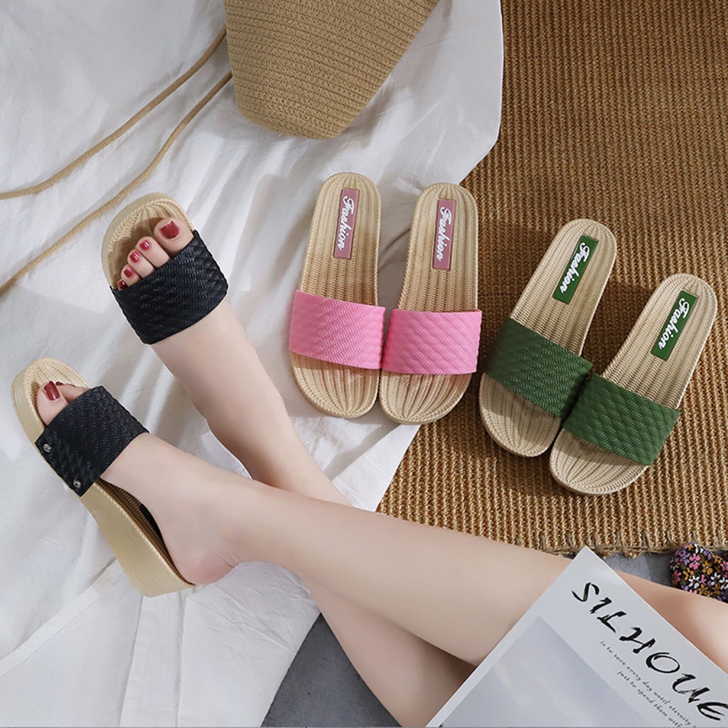 ☀CAMILO☀ SF12 Sandal Slop / Sandal Fashion Wanita Murah / Sandal Cewek / Sandal Slop Wanita