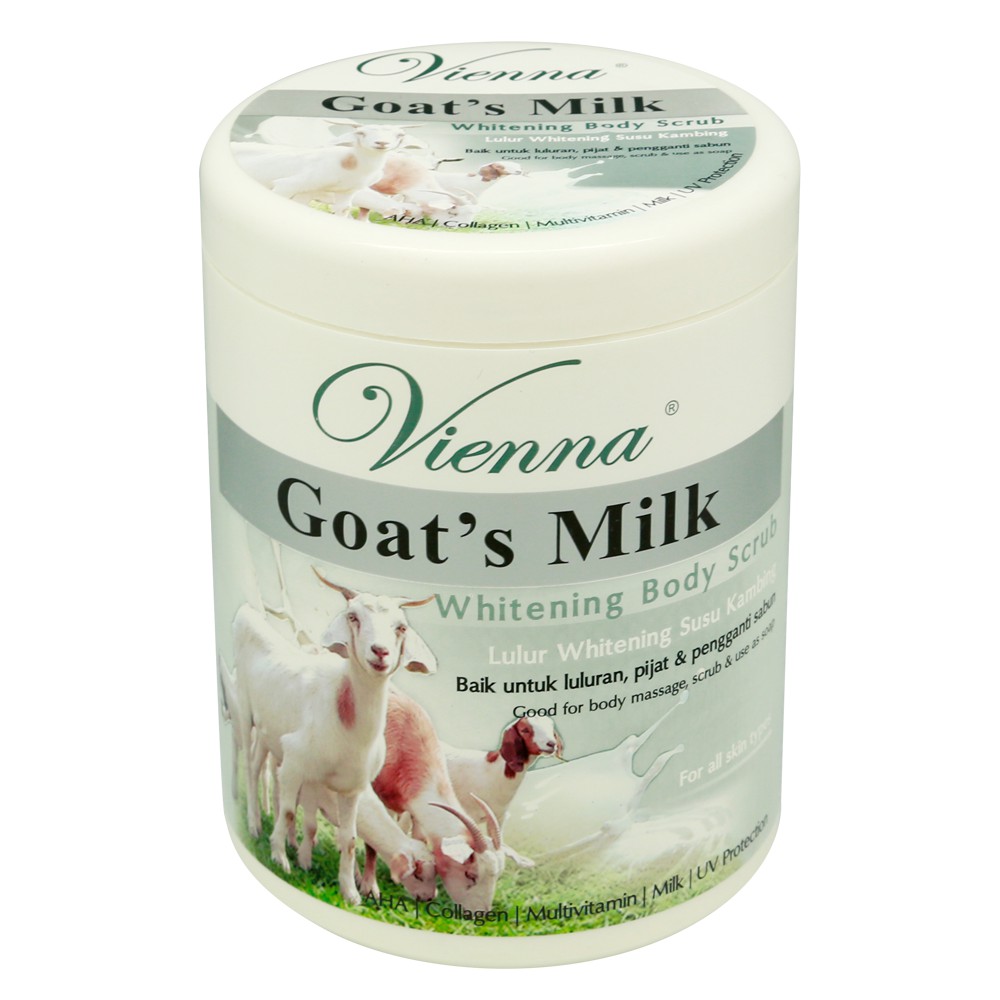 AZZAHRA VIENNA WHITENING BODY SCRUB GOAT MILK 1000 gram