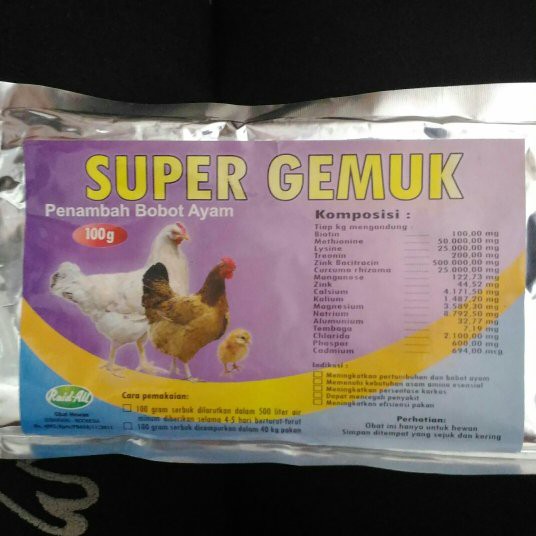 

SUPER GEMUK 100gr/dus isi 24pcs