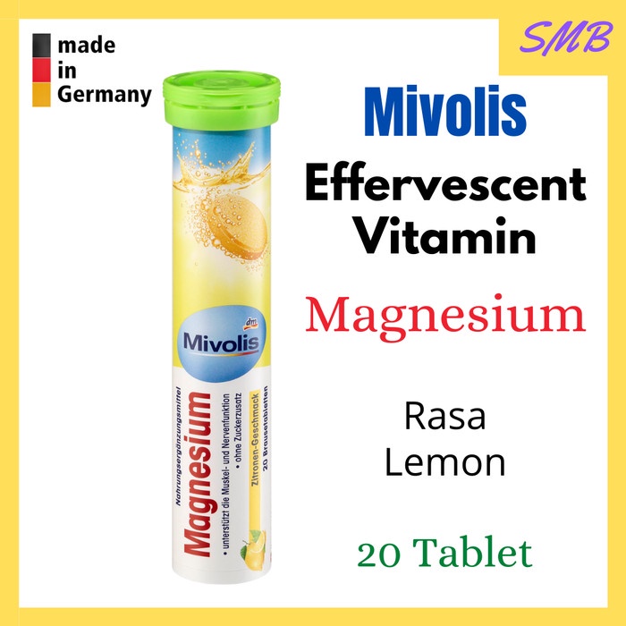 Mivolis DM Magnesium CDR Asli Jerman 20 Tablet Effervescent