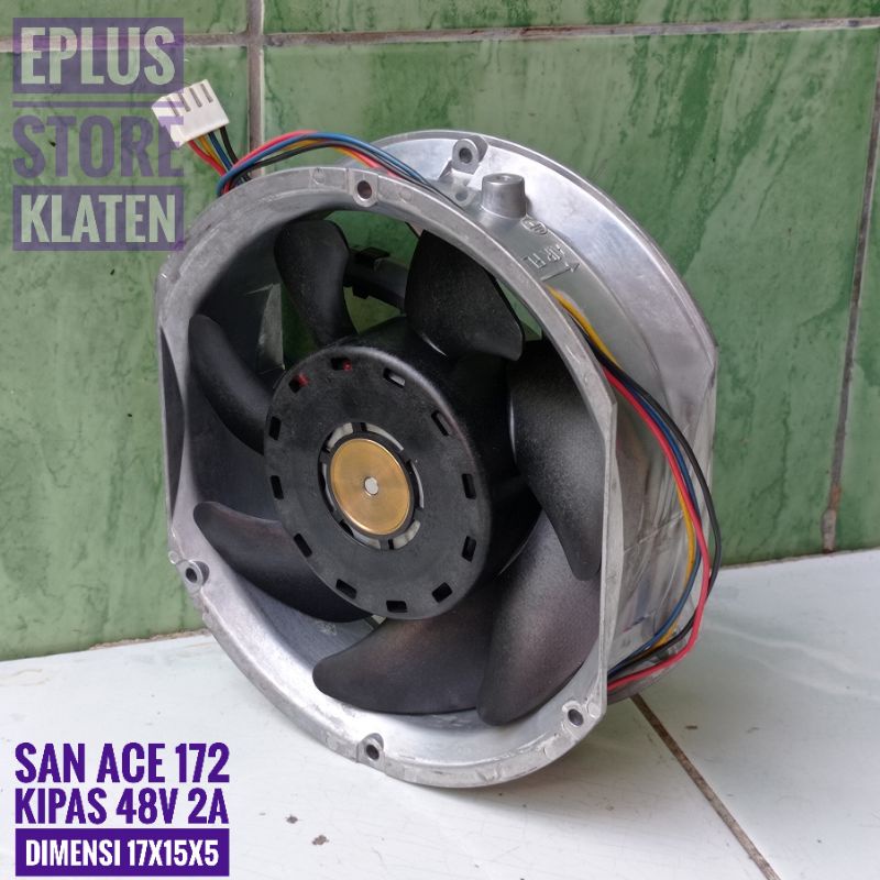 Kipas 48V 2A 17cm SAN ACE 172 fan SANYO DENKI frame almunium - KP101