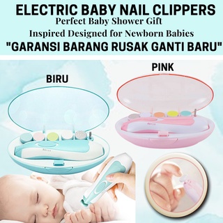 Image of Baby Care Electric Nail Trimmer / Gunting Kuku Bayi / Pemotong Kuku Bayi Clippers Set Tool Gunting Kuku Bayi Kado Lahiran Grooming Baby
