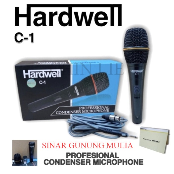 MICROPHONE MIC KABEL CONDENSOR HARDWELL C-1 ORIGINAL