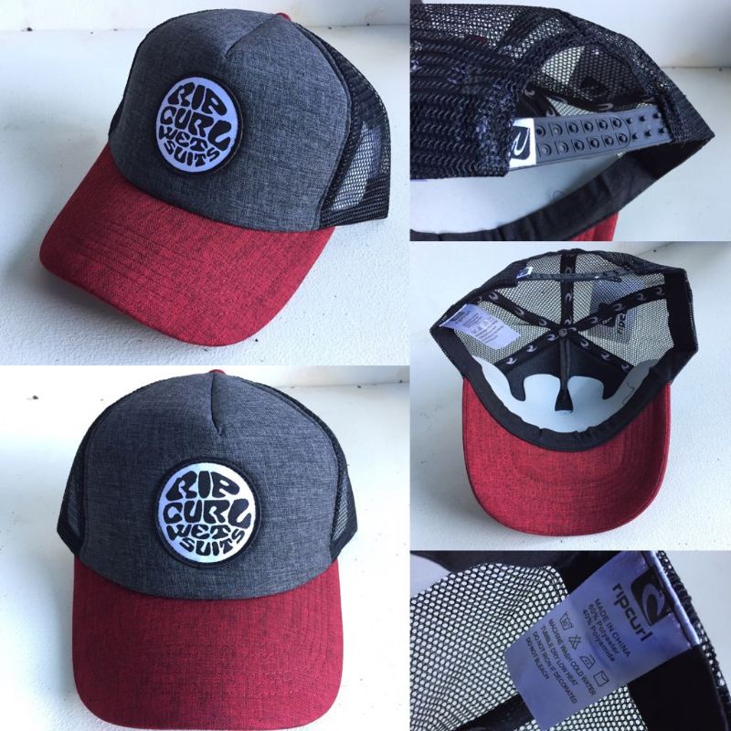 Topi Rip curl Trucker Topi Jaring Ripcurl Topi Surfing Topi Pria Wanita Topi Baseball Topi Import