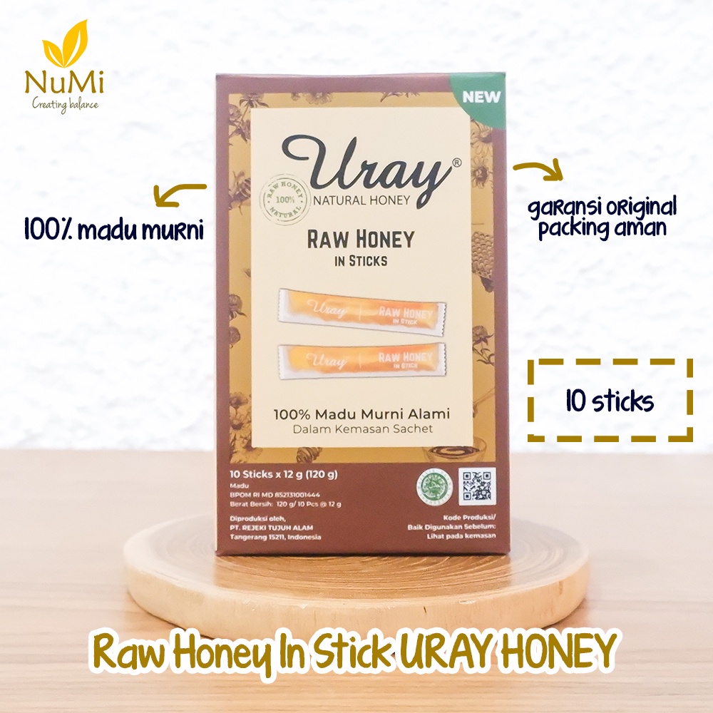 

120g URAY Honey Stick Madu Sachet x10 - REJEKI TUJUH ALAM