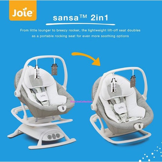 Makassar - Joie Meet Sansa 2 in1 Rocker / Swing / Ayunan Bayi Elektrik Otomatis