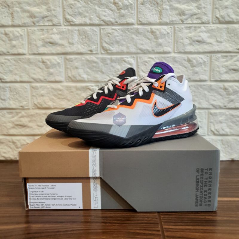 NIKE LEBRON XVIII LOW GREEDY MULTI COLOR