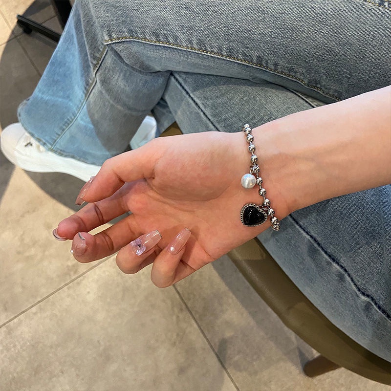 Roselife Gelang Tangan Wanita Desain Beruang / Hati / Kupu-Kupu Simple