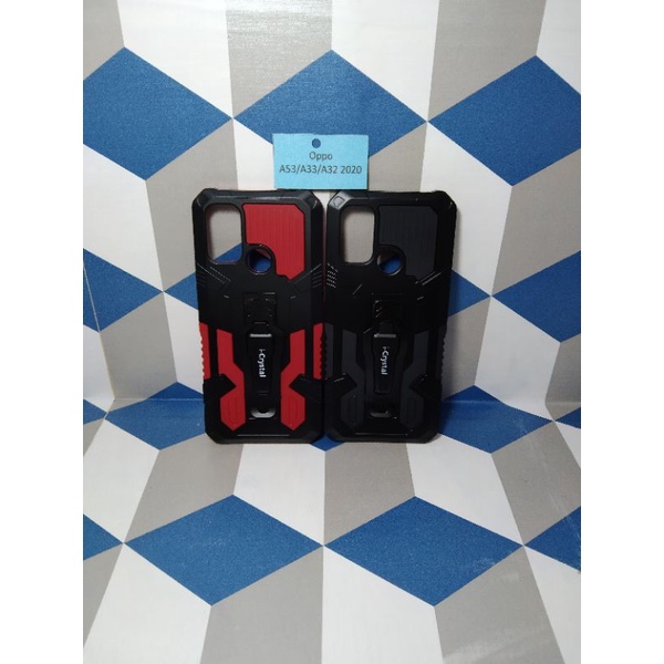 OPPO A53/A33/A32 2020 Robot Silikon Ring Standing Cover Casing HP Hardcase