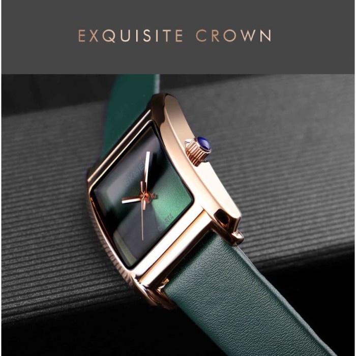 Jam Wanita Casual Cewek Mewah Jam Tangan Simple H4G9 Cewek SKMEI Original Tali Kulit 1432 Anti Air H