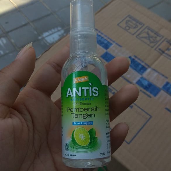 Antis Spray 55Ml Hand sanitizer antiseptic pembersih tangan alkohol