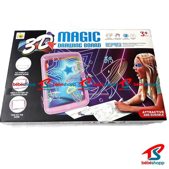 

Magic Drawing Board 3D - Papan Tulis Ajaib Lampu LED / Mainan Edukasi