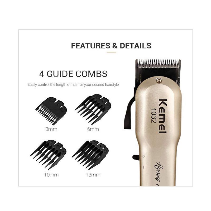 ALAT CUKUR RAMBUT KEMEI KM 1032 MESIN CUKUR HAIR CLIPPER CHARGER