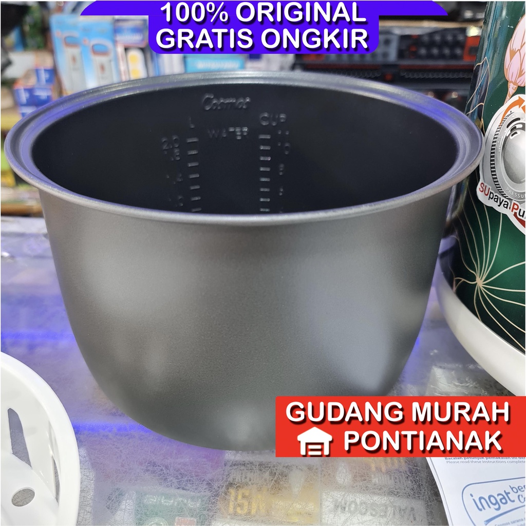 Rice Cooker Cosmos Baru CRJ 8228 B W Lotus 2 Liter Tongolan Magic Com Penanak Nasi Cosmos Terbaru Lotus Big Capacity