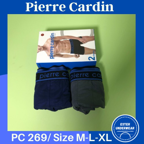 Celana Boxer Pria PIERRE CARDIN PC 269 ISI-2 PCS bahan Rayon Spandex
