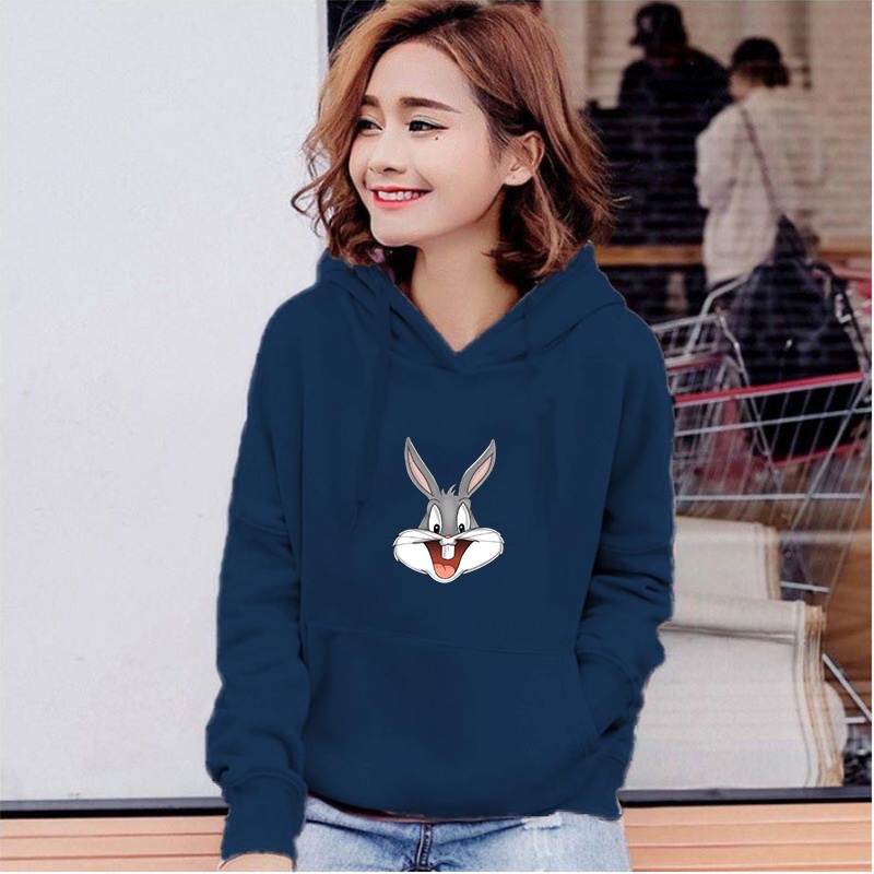 Lilipop.id Sweater Wanita Bug Bunny Hoodie Jumper Outwear