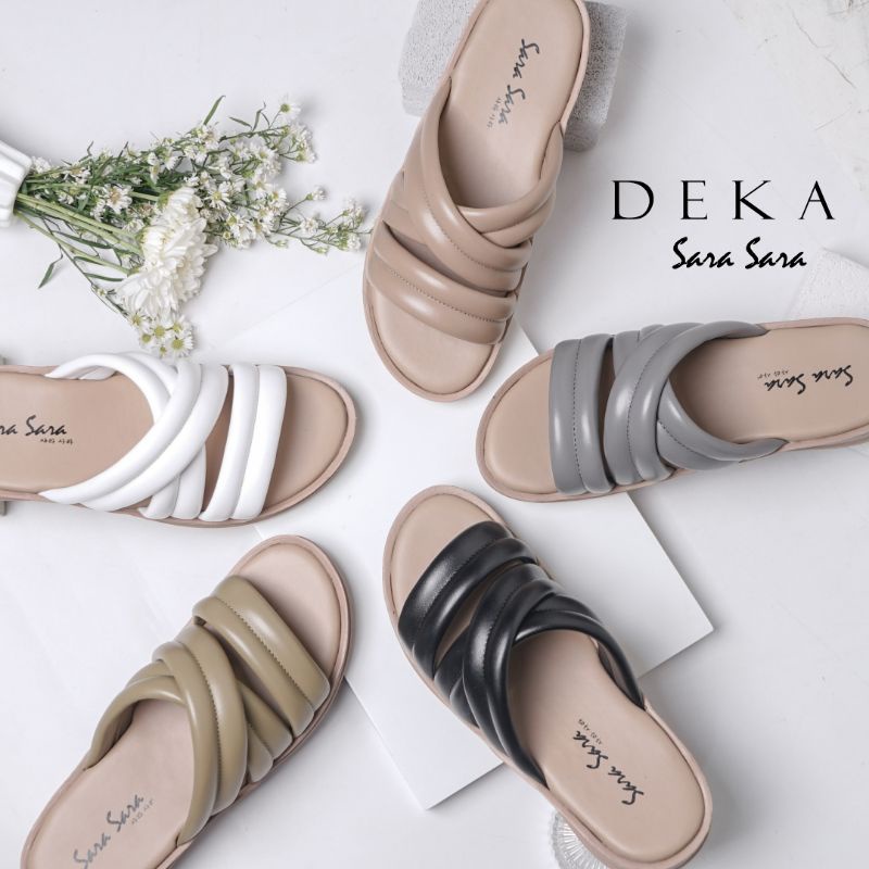 sara sara deka/sandal wanita wedges sara sara deka