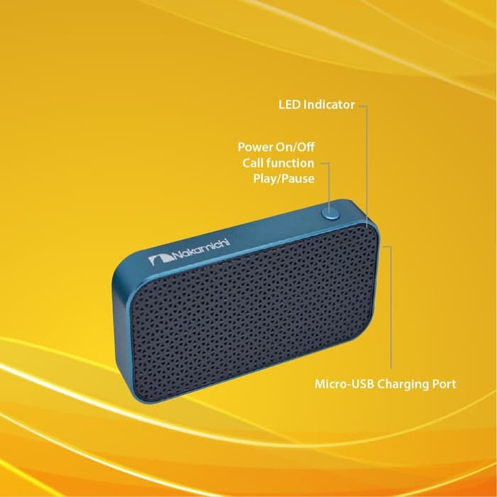 Nakamichi My Meiryo Slim Wireless Bluetooth Active Speaker Portable - Hitam