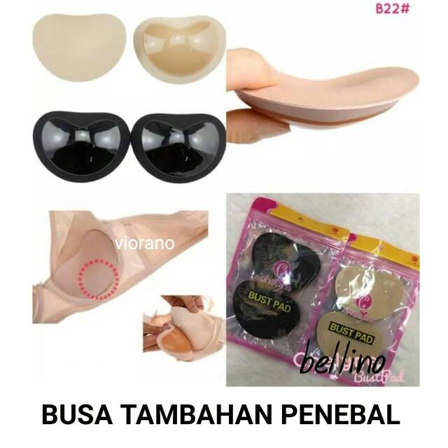 Bush Pad Wanita Penebal Bra Busa Tambahan Bh Dengan Perekat Busa Tebal Bahan Silikon Model Rekat