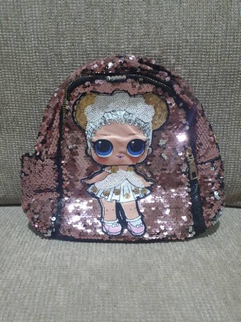 Tas Ransel Sequin Lol LED