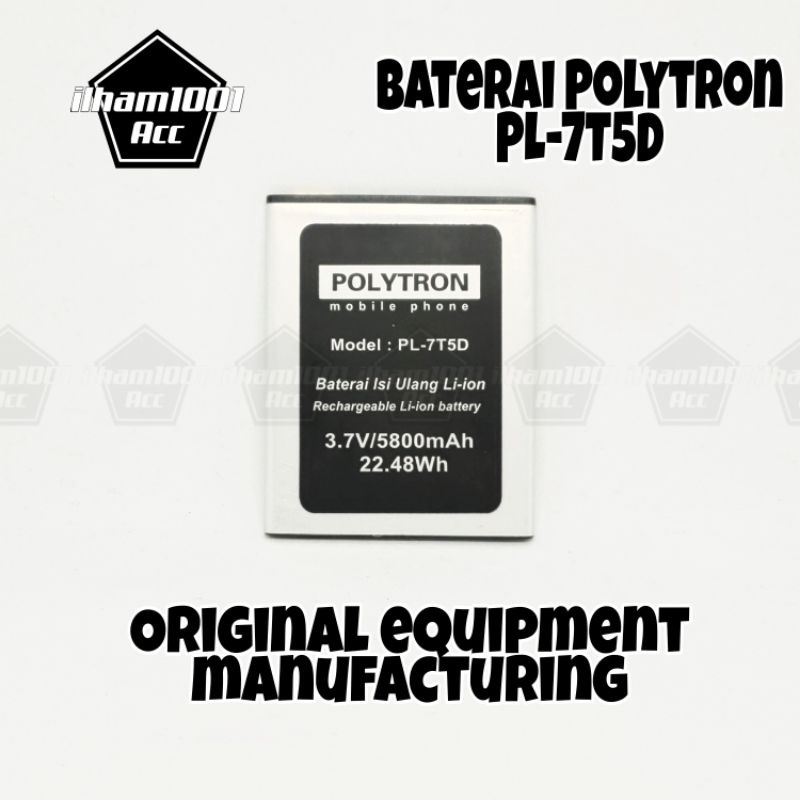 Baterai Polytron Rocket T3 R2507 PL-7T5D battery batrai batre hp Polytron