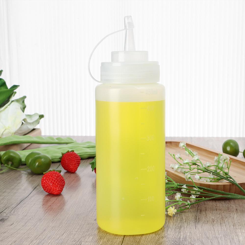 Solighter Squeeze Sauce Bottle Alat Dekorasi Bumbu Plastik Storage Tank Condiment Botol Pencet