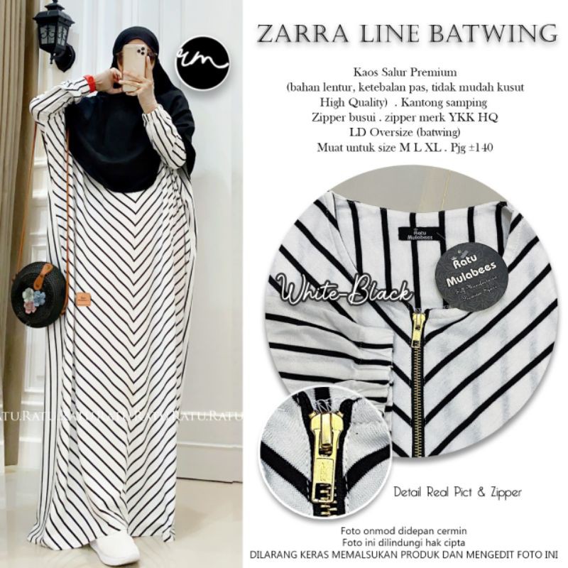 zs. ZARRA LINE BATWING ORI RATU READY STOCK