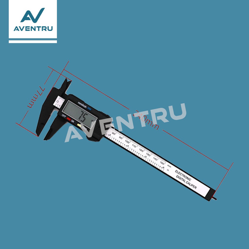 Jangka Sorong Sketmat Sigmat Digital Vernier Caliper / Kaliper 150mm - Free Battery