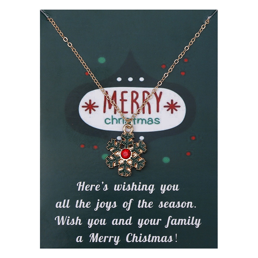 Kalung fashion kado natal christmas imut lucu cantik model terbaru cocok untuk hadiah tukar kado