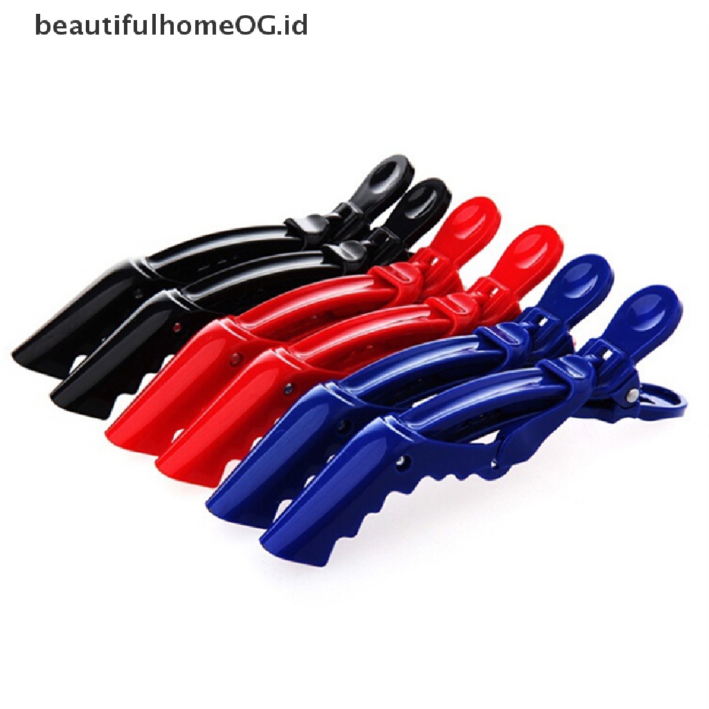 5 Pcs Klip Rambut Bahan Aluminum Plastik Untuk Salon