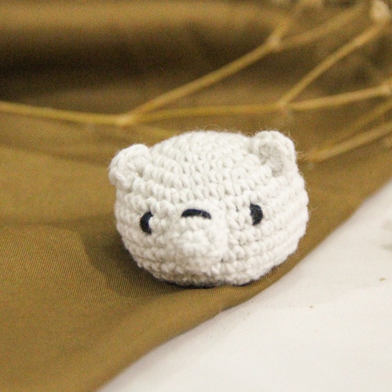 Gantungan kunci beruang | polar bear | ice bear | amigurumi |