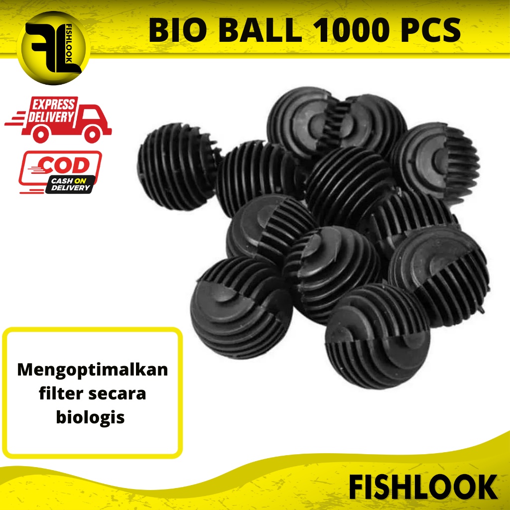 BIO BALL MEDIA FILTER AQUASCAPE AQUARIUM ISI 1000 PCS