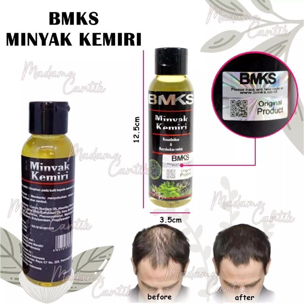 BMKS Minyak Kemiri Anti Uban Pelebat Rambut Anti Rambut Rontok GIRLSNEED77