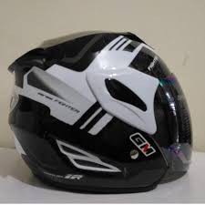 helm gm fighter 911 white silver original